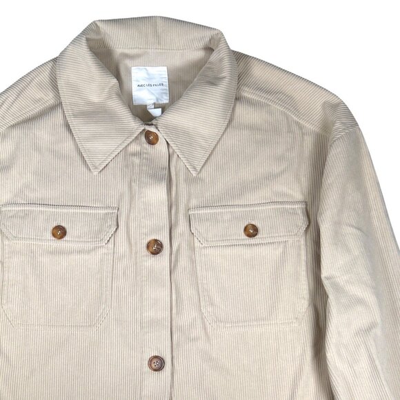 Anthro Avec Les Filles | Women's Cropped Utility Corduroy Shacket | Size XL - Picture 3 of 13